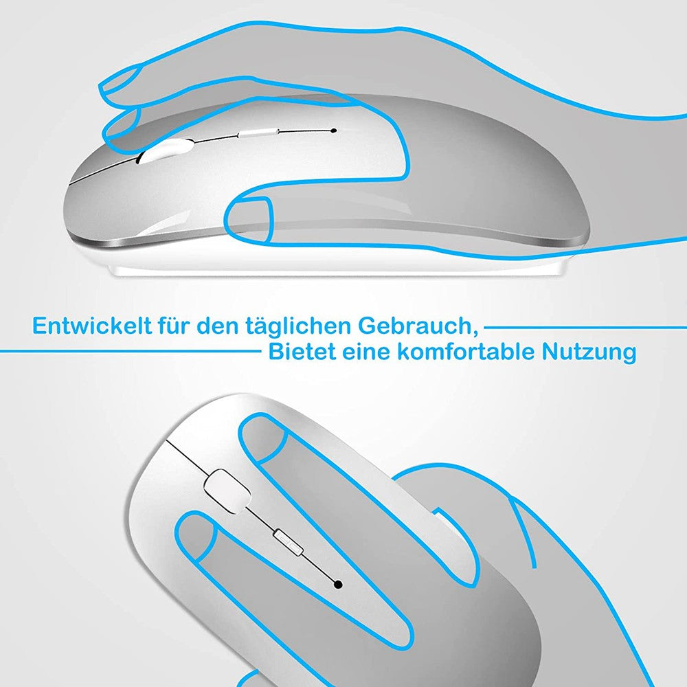 2.4Ghz Mouse USB Rechargeable Wireless Mouse for Macbook Pro/Air/Laptop