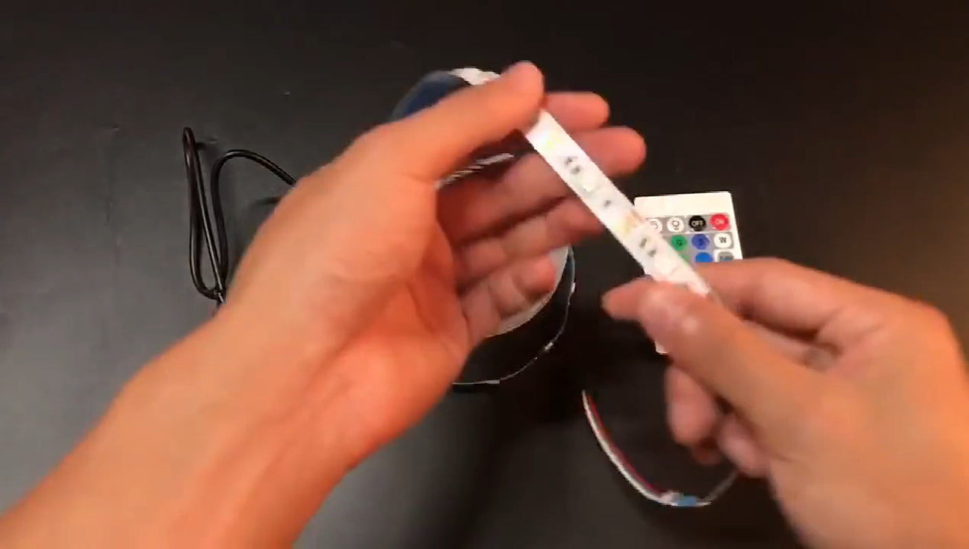 LED Strip Lights 5050 RGB Light Colour Changing Tape Cabinet TV USB Remote Xmas