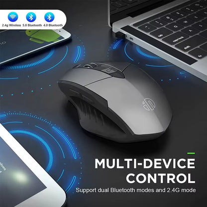 Bluetooth Compatible Mouse Rechargeable 2.4G  Wireless Mouse Office Mute Support PC Laptop Tablet Smartphone Universal
