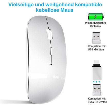 2.4Ghz Mouse USB Rechargeable Wireless Mouse for Macbook Pro/Air/Laptop