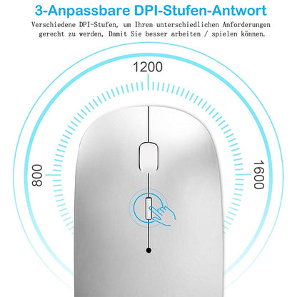 2.4Ghz Mouse USB Rechargeable Wireless Mouse for Macbook Pro/Air/Laptop