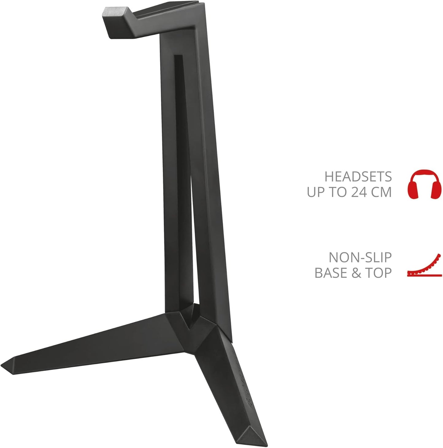 Trust Gaming GXT 260 Cendor Headset Stand, Universal Headphone Holder, Hook With
